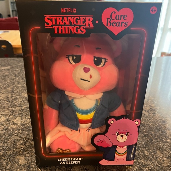Stranger Things x Care Bears CHEER BEAR as ELEVEN plush new limited edition 12” - Picture 2 of 15